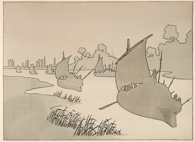 Illustration aus dem Buch „Le bon roy Henri“: Der Herzog von Parma versucht Paris per Boot zu versorgen von pseudonym for Onfray de Breville Jacques Job