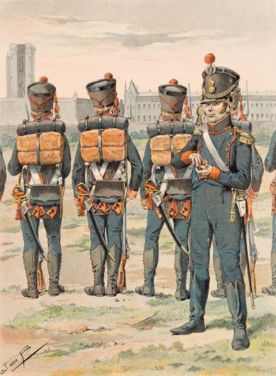 Uniformen der französischen Truppen zu allen Zeiten: Fußartillerie (1812) von pseudonym for Onfray de Breville Jacques Job