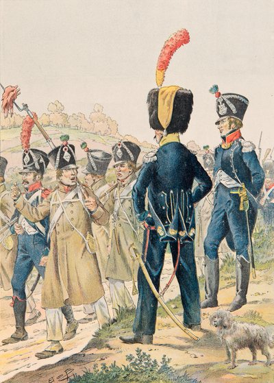 Jacques Marie Gaston Onfroy de Breville dit JOB (1858-1931) - Uniformen der französischen Truppen zu allen Zeiten: Offiziere der Voltigeure und Leichten Infanteriejäger unter dem Ersten Kaiserreich, Privatsammlung von pseudonym for Onfray de Breville Jacques Job