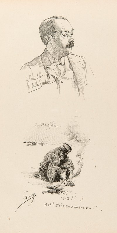 Porträt von Job (Jacques Marie Gaston Onfroy de Breville) von pseudonym for Onfray de Breville Jacques Job