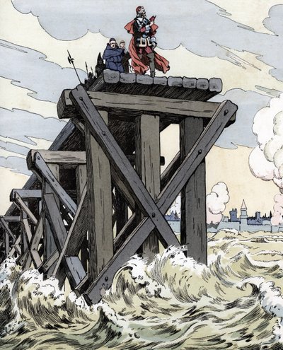 Die Belagerung von La Rochelle (1627-1628) von pseudonym for Onfray de Breville Jacques Job