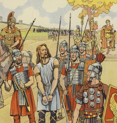 Vercingetorix ergibt sich Julius Caesar, 52 v. Chr. von pseudonym for Onfray de Breville Jacques Job