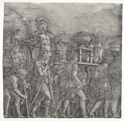 Die Triumphe Caesars: Die Kürassierträger von school of Andrea Mantegna