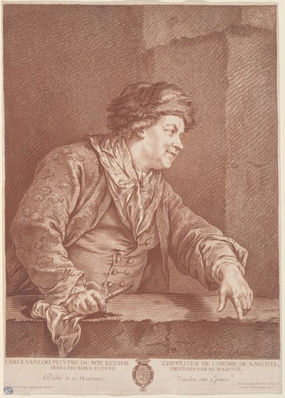 Carle Van Loo von the Elder Gilles Demarteau after Carle Van Loo