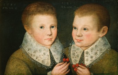 Porträt von zwei Brüdern, 1586 von the Younger Marcus Gheeraerts