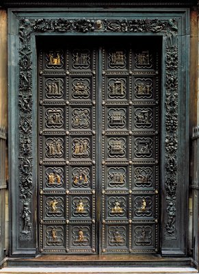 Sudturen Des Baptisteriums Von San Giovanni 1336 Bronze Von Andrea Pisano