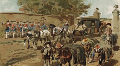 Laden Esel Und Postwagen Osterreichische Niederlande 647471