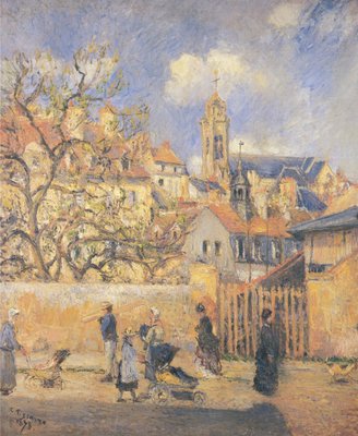 Le Parc aux Charette, Pontoise von Camille Jacob Pissarro
