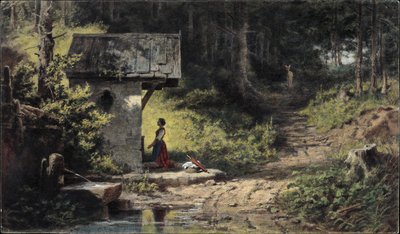 Kapelle im Wald von Carl Spitzweg