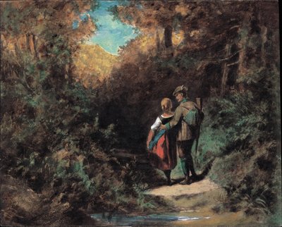 Stalking, 1865-70 von Carl Spitzweg