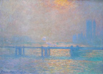 Charing Cross Bridge Die Themse Von Claude Monet