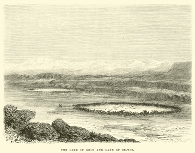 Der See von Gold und See von Silber von Edouard Riou