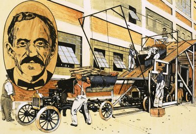 Henry Ford Und Seine Erste Produktionslinie Von 1908... (#105597)