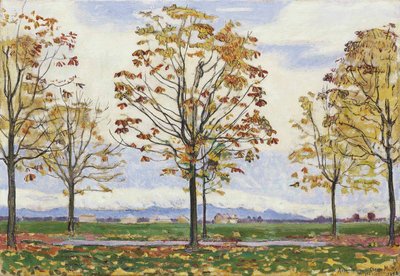 Kastanienallee bei Biberist von Ferdinand Hodler