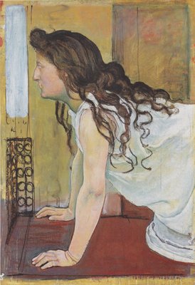 Mädchen am Fenster von Ferdinand Hodler