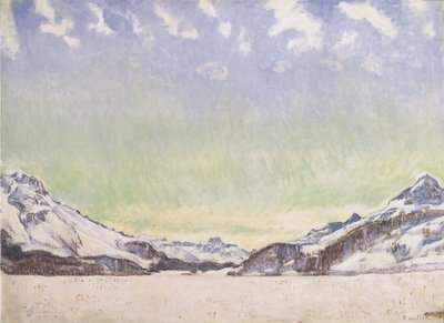 Schnee im Engadin von Ferdinand Hodler