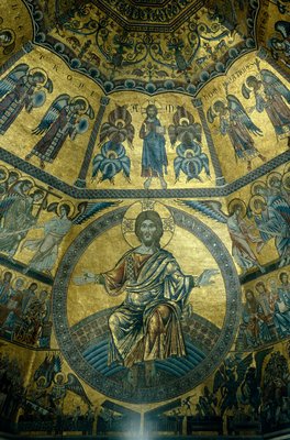 Mosaik Auf Der Gewolbten Decke Von St Johns Baptistry Florenz Mosaik Von Florentine School