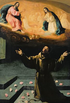 St. Franziskus von Assisi, oder Das Wunder der Rosen, 1630 von Francisco de Zurbaran