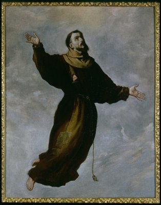 Levitation des hl. Franziskus von Francisco de Zurbaran