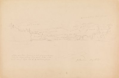 Ufer des Sees und am Fuße des Mount Katahdin von Frederic Edwin Church