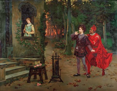 Marguerite Faust Und Mephisto Szene Aus Faust Von Char 603616