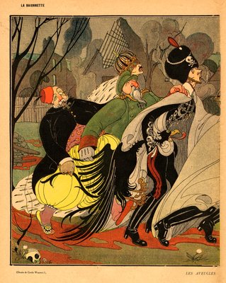 Die Baionette, Satirisches in Farben von Gerda Marie Frederike Wegener