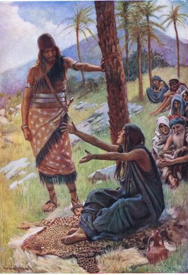 Deborah und Barak, Illustration von den Bildern, die die Kronen-Reihe, 1920 unterrichten von Harold Copping