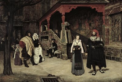 Das Treffen von Faust und Marguerit von James Jacques Joseph Tissot