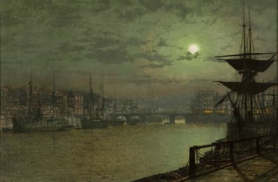 Kauen der Linien, Whitby, 1884 von John Atkinson Grimshaw