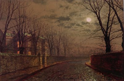 Moonlit Street Scene, 1882 von John Atkinson Grimshaw