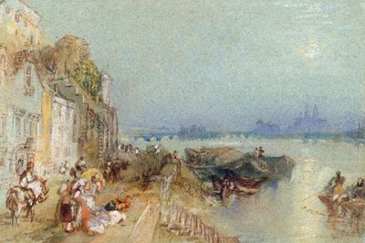 Andernach, 1817 (WC mit Feder und schwarzer Tinte auf Velin) von Joseph Mallord William Turner