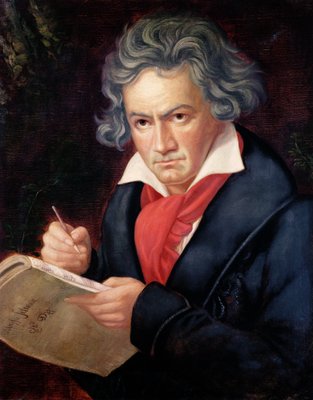 Ludwig van Beethoven (1770-1827) komponiert seine 'Missa Solemnis'