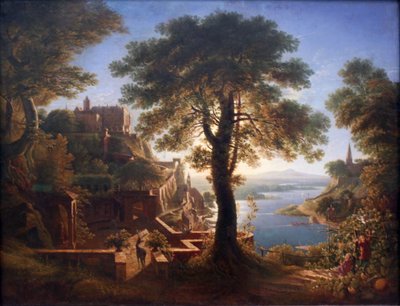Schloss am Fluss von Karl Friedrich Schinkel