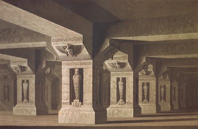 Set Design für Akt II Szene xx von Die Zauberflöte von Wolfgang Amadeus Mozart (1756-91) von Karl Friedrich Schinkel