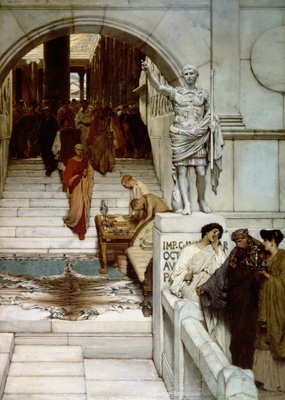 Ein Publikum bei Agrippa, 1875 von Lawrence Alma Tadema