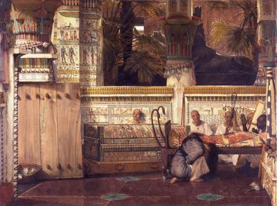Die ägyptische Witwe, von Lawrence Alma Tadema
