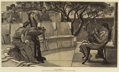 Sappho von Lawrence Alma Tadema