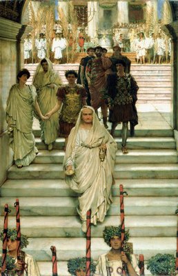 Der Triumph des Titus: Die Flavier, 1885 von Lawrence Alma Tadema