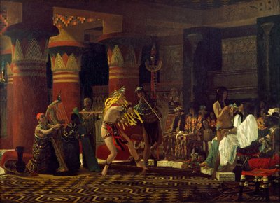 Zeitvertreib im alten Ägypten, vor 3000 Jahren, 1863 von Lawrence Alma Tadema