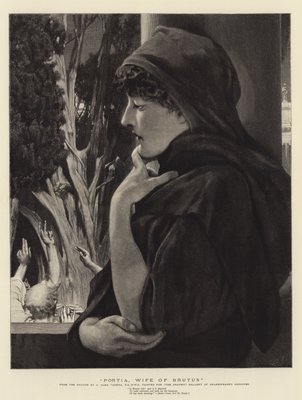 Portia, Ehefrau von Brutus von Lawrence Alma Tadema
