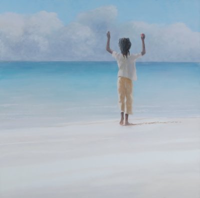 Rasta Am Strand 12 Acryl Auf Leinwand 1715