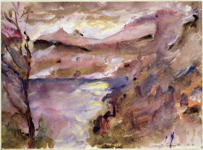 Blick auf den Walchensee, 1919 von Lovis Corinth