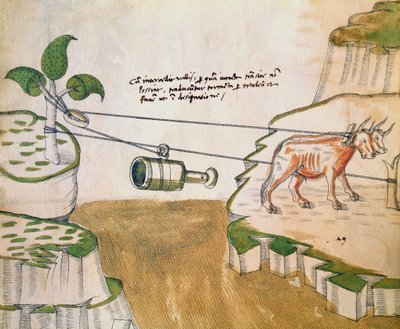 Ochsen Zeichnen Eine Rolle Illustration Von De Machini