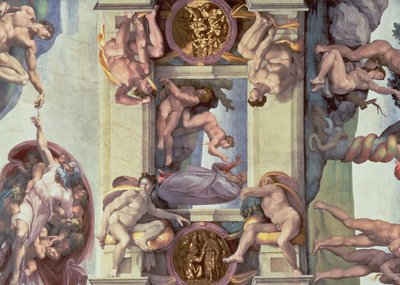 Sistine Kapellen Decke 1508 12 Die Schaffung Von Eve 1510 Postenwiederherstellung Von Michelangelo Buonarroti