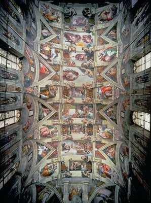 Sixtinische Kapelle 1508 12 Nachbesserung Von Michelangelo Buonarroti