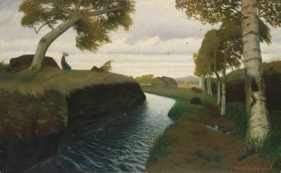 Kanal in Moorland, 1903 von Otto Modersohn