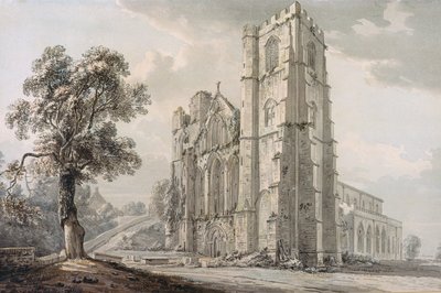 Cathédrale De Llandaff Aquarelle Paul Sandby - 