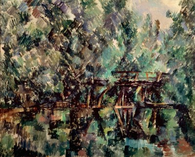 Eine Brücke über einen Teich, c1898. von Paul Cézanne