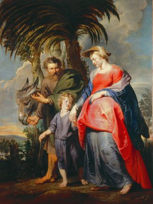 Rückkehr der heiligen Familie aus Ägypten von Peter Paul Rubens