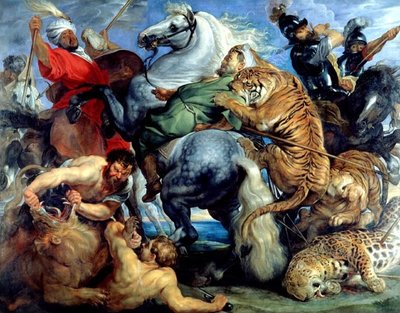 Tiger- und Löwenjagd von Peter Paul Rubens